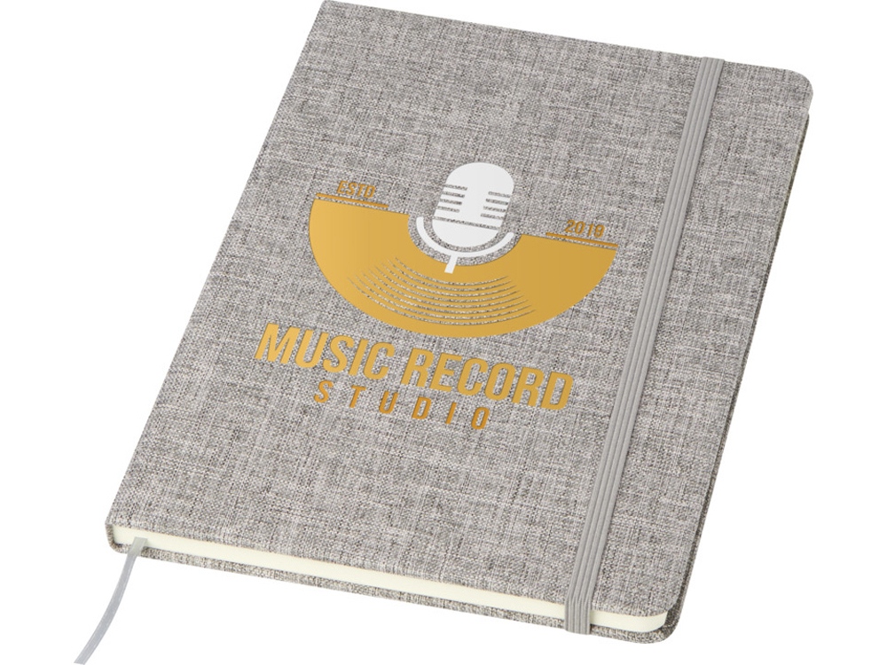 Ramona хлопковый блокнот формата А5 - Серый-3