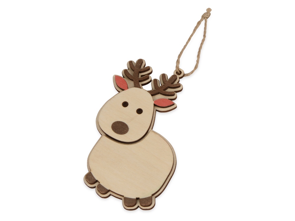 Подвеска деревянная Олень-0