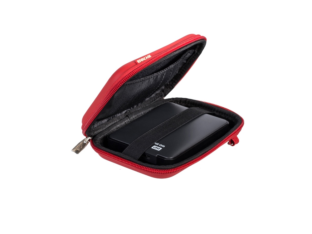 Чехол для жесткого диска из кожзама 9101, красный-10