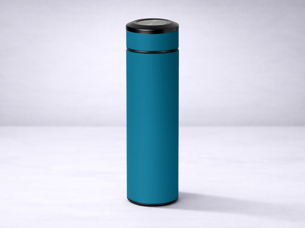 Термос Confident с покрытием soft-touch 420мл, индиго-10