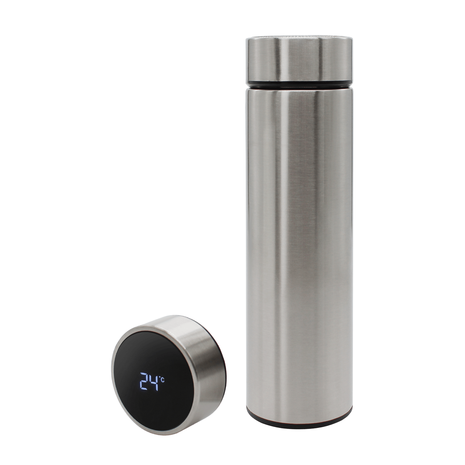 Термос Reactor металлик с датчиком температуры (стальной)-1