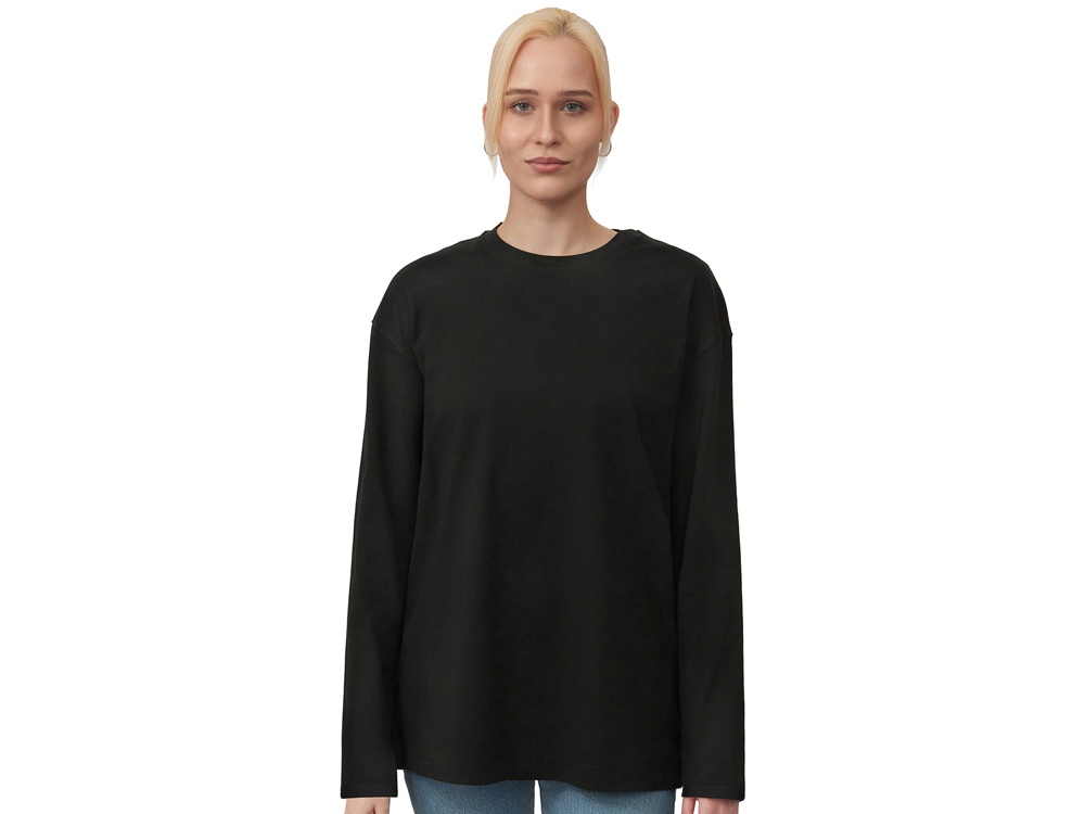 Лонгслив оверсайз Berlin унисекс, черный-2