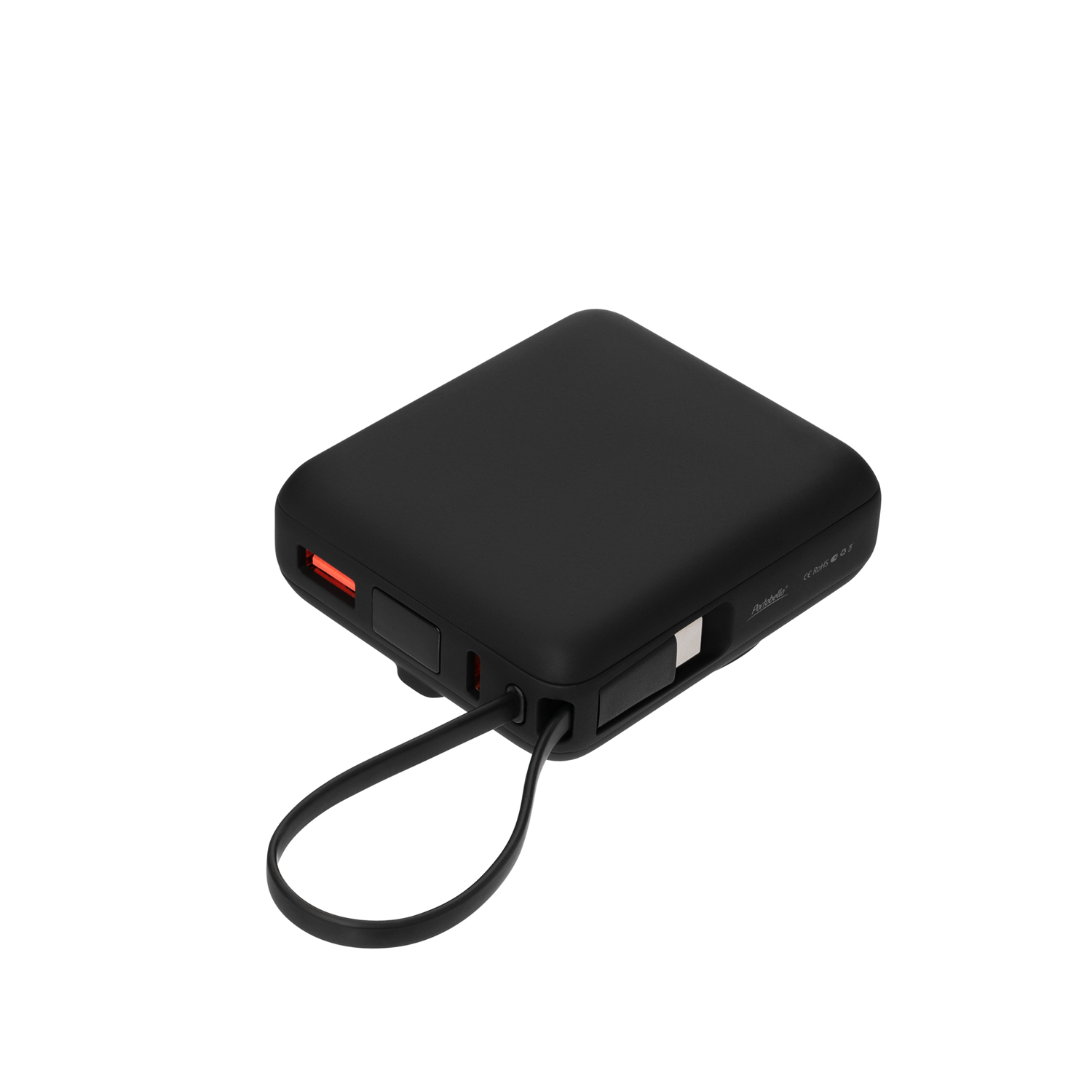 Внешний аккумулятор с подсветкой Ritter PD 10000mAh с функцией беспроводной зарядки 15W, черный-1