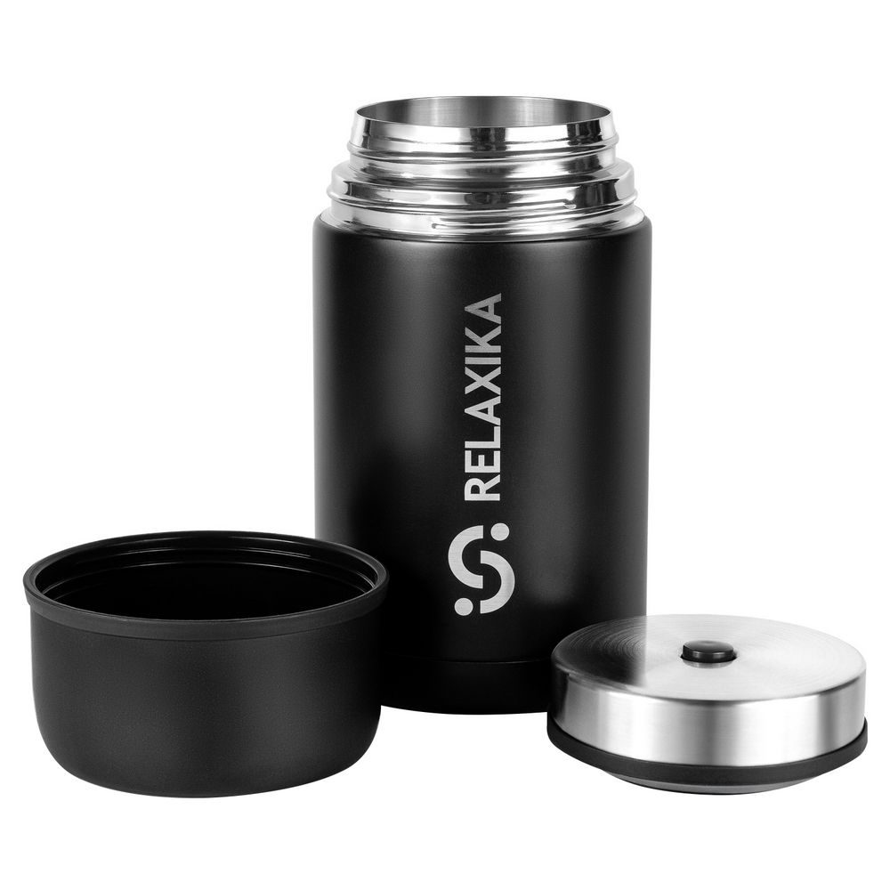 Термос для еды Relaxika 1000, черный-2