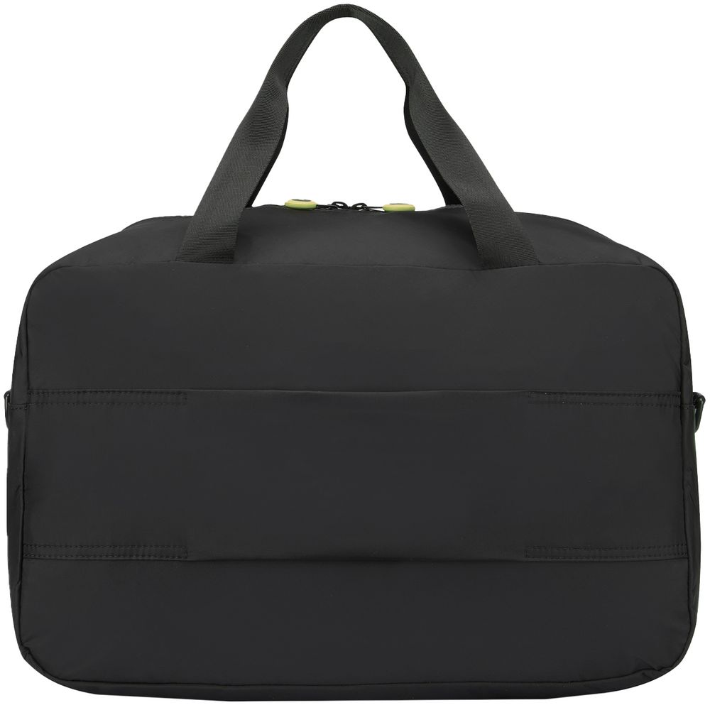 Сумка дорожная Compact Neon, черная с зеленым-2