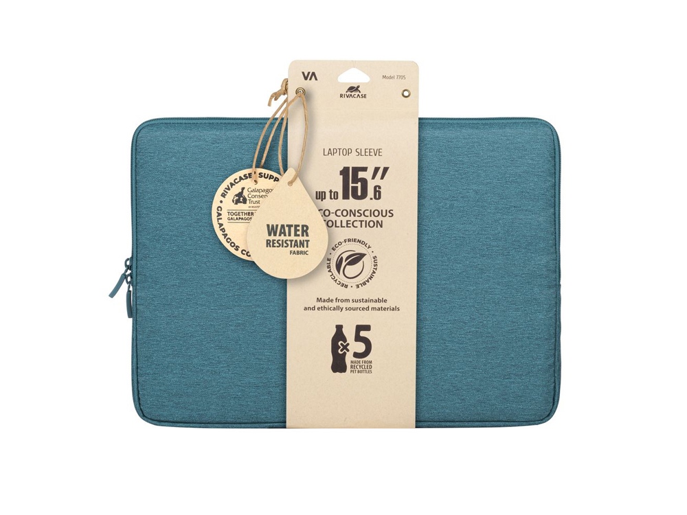 RIVACASE 7705 aquamarine ECO чехол для ноутбука 15.6 / 12-10