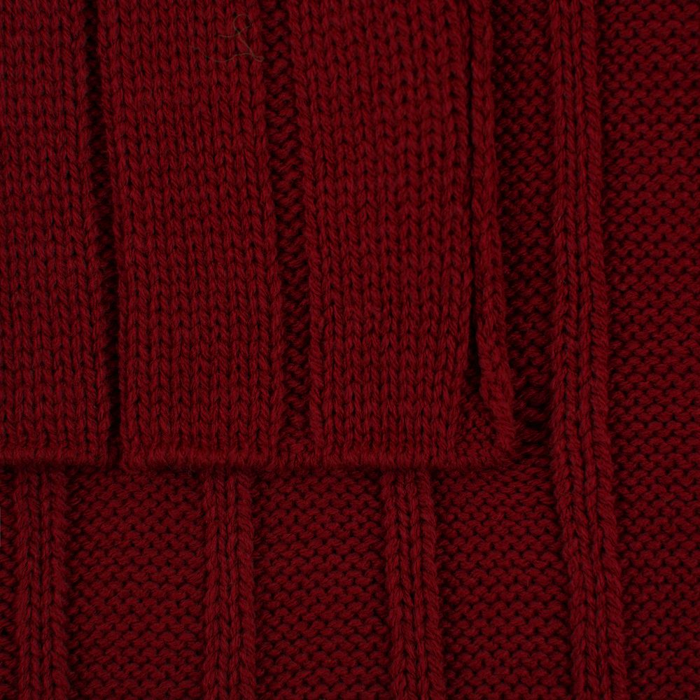 Плед Tressa, темно-красный-4