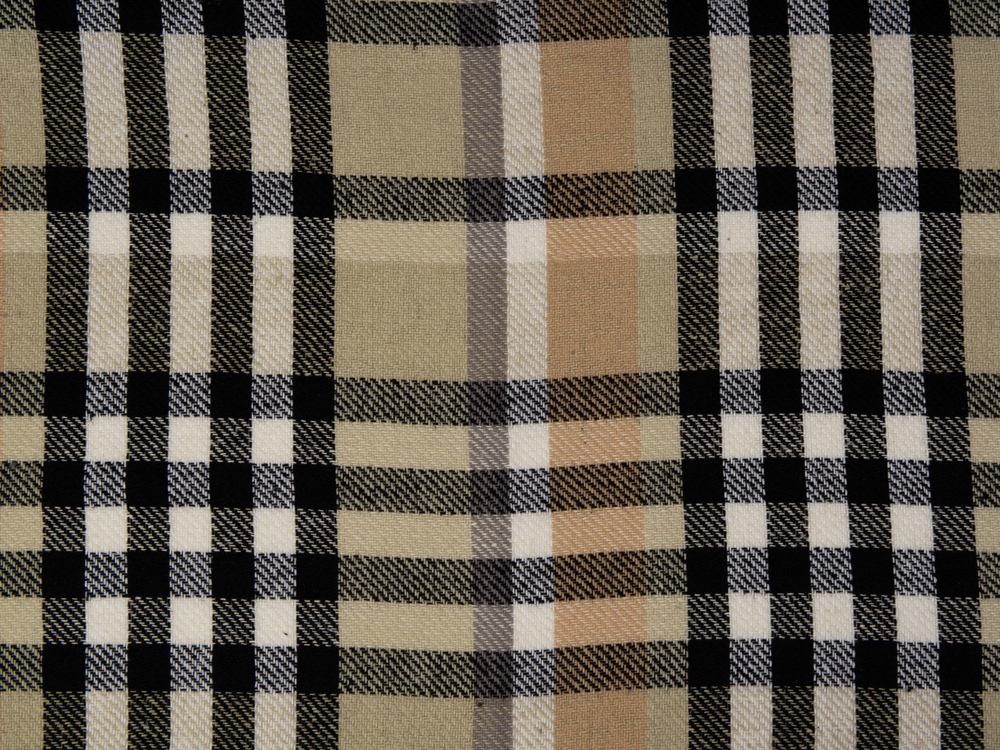 Плед Liner с бахромой, 140*205 см., бежевый с черным-2