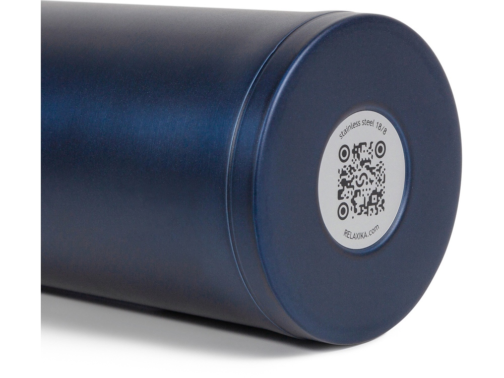 Термокружка Relaxika 701 (0,48 литра), синяя (без лого)-15