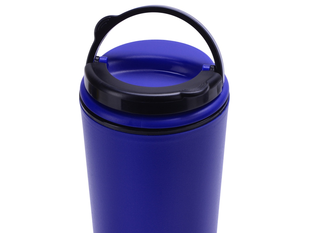 Стакан-тамблер Moment с кофейной крышкой, 350 мл, синий-2