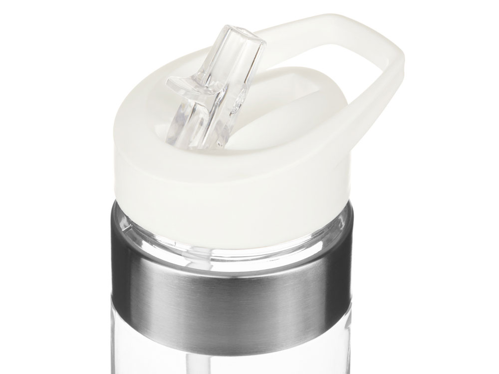 Бутылка для воды Pallant , тритан, 700мл, прозрачный/белый-5