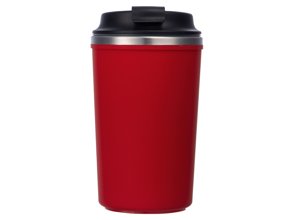 Герметичная термокружка на присоске Kick, 350 мл, красный-4