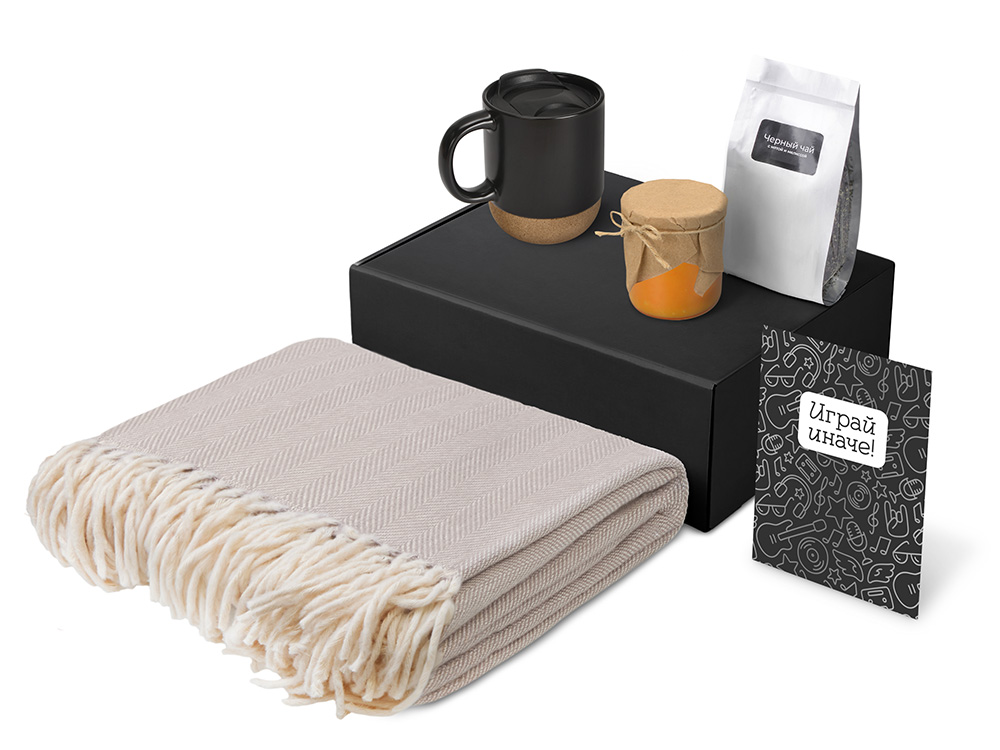 Подарочный набор Re:y. Nest с пледом, кружкой и вареньем-1