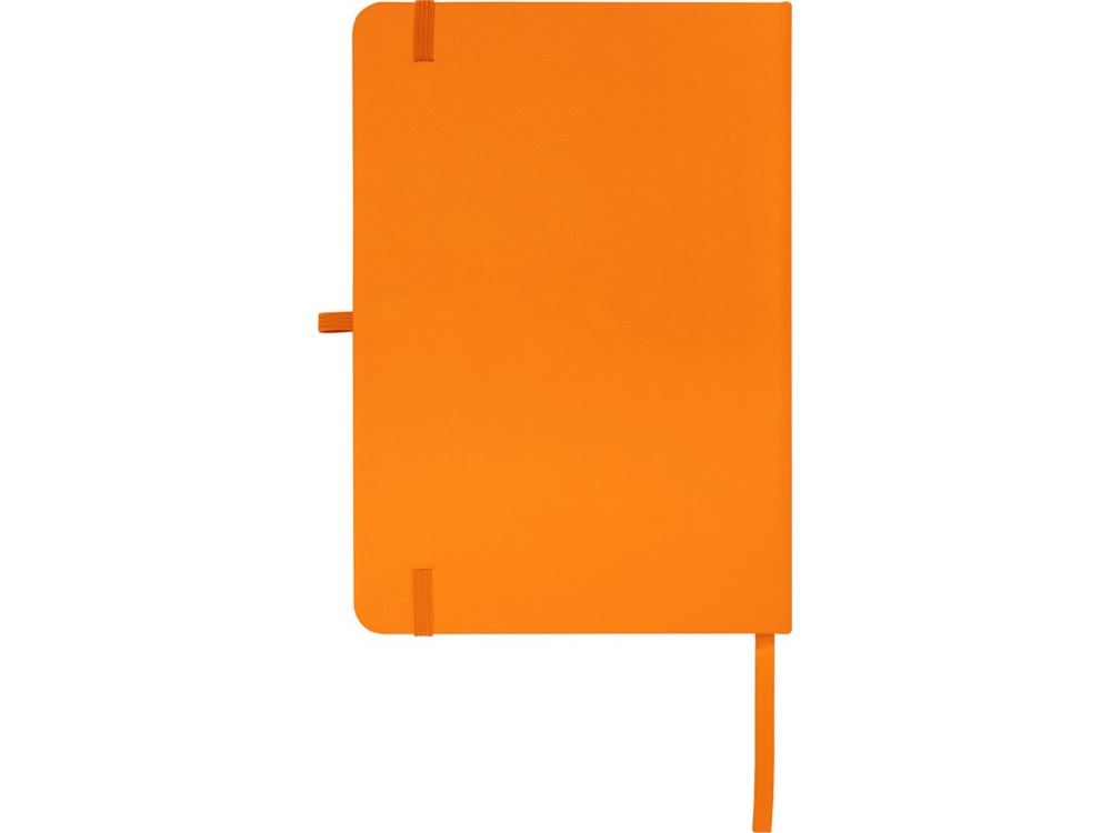 Teak блокнот А5 из переработан. материала в твердой обложке с линован. страницами - Оранжевый-2