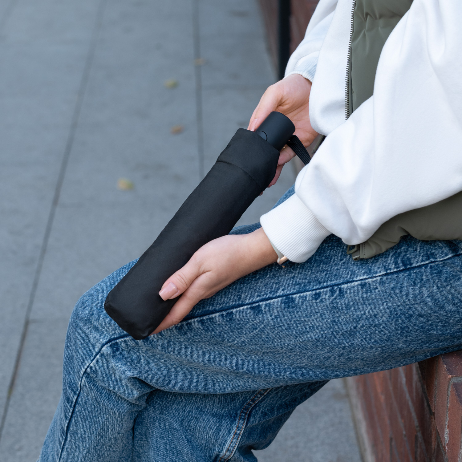 Зонт складной Атланта (Atlanta), черный-9