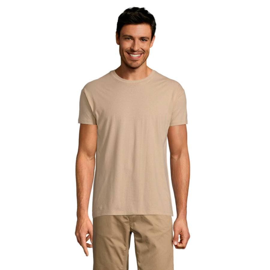 Футболка унисекс REGENT 150, песочный-1