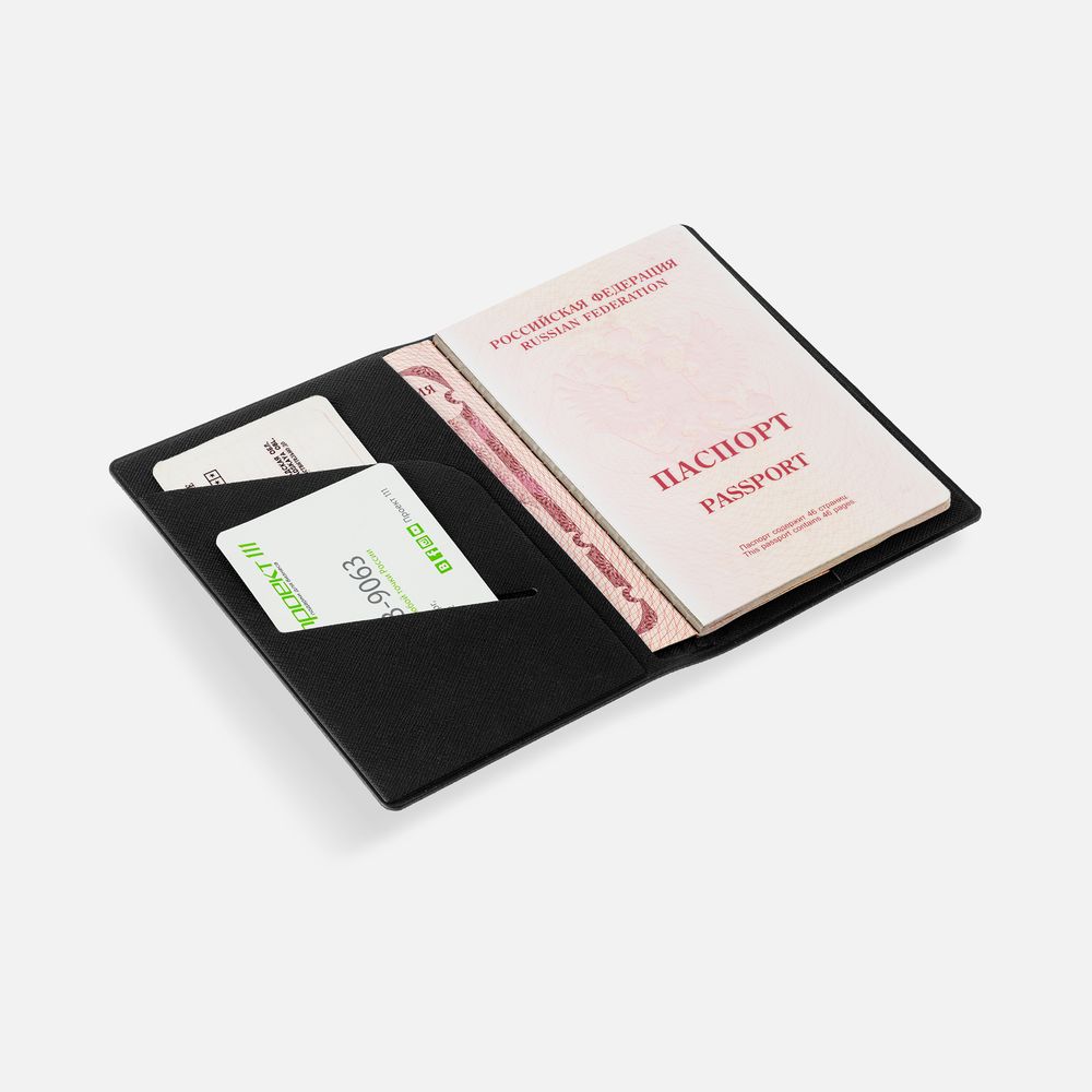 Обложка для паспорта Devon, черная-2