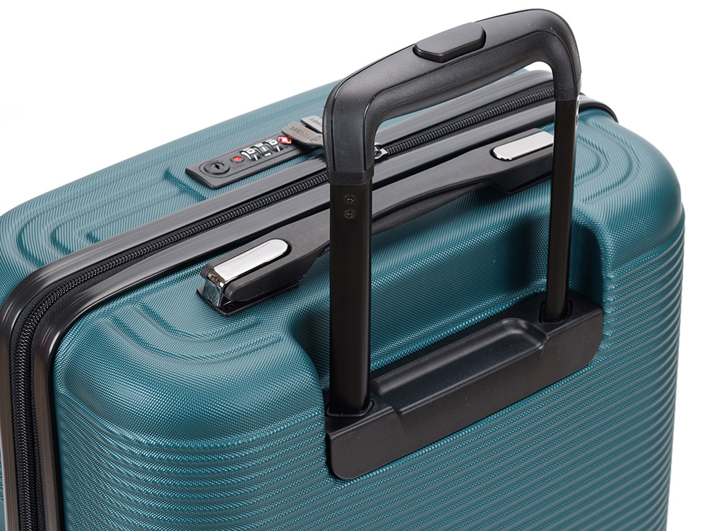 Чемодан TORBER Onego, зелёный, ABS-пластик, 59,5 х 39,5 х 24 см, 46 л-5