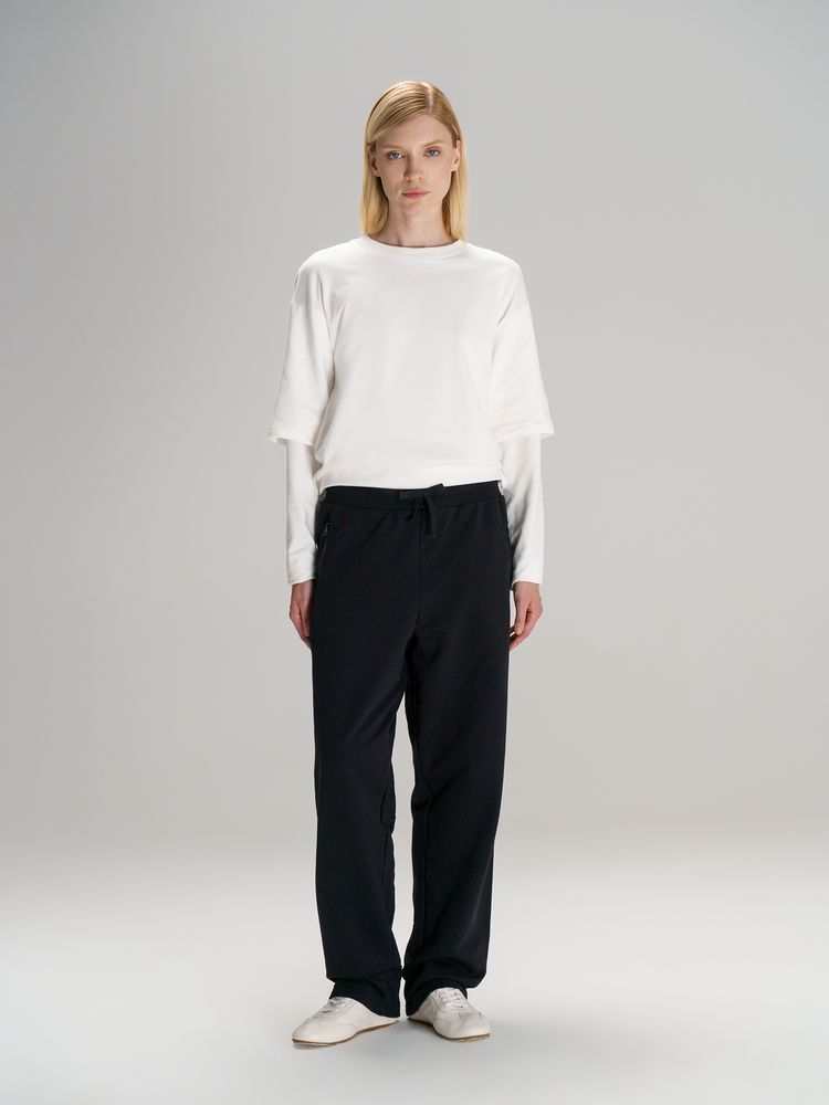 Футболка оверсайз с двойным рукавом Kosmos, молочно-белая-6