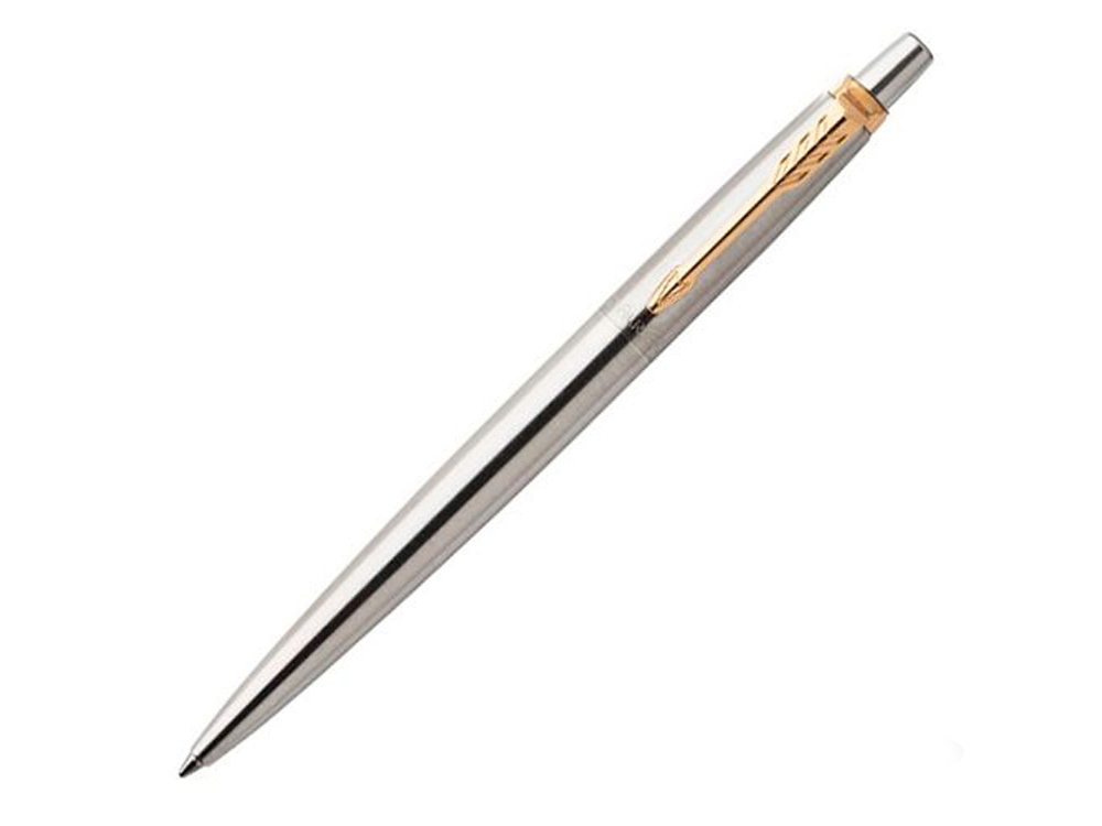 Шариковая ручка Parker Jotter Essential, St. Steel GT, стержень: Mblue-0