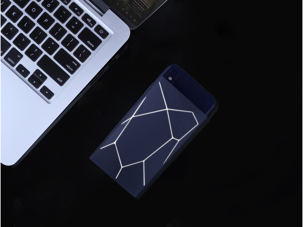 Портативное беспроводное зарядное устройство Geo Wireless, 5000 mAh, черный-4