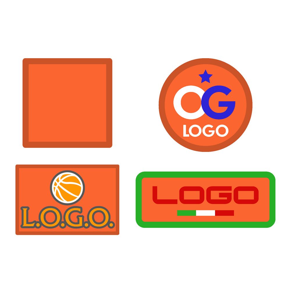 Шеврон из габардина Gabo S, оранжевый-0