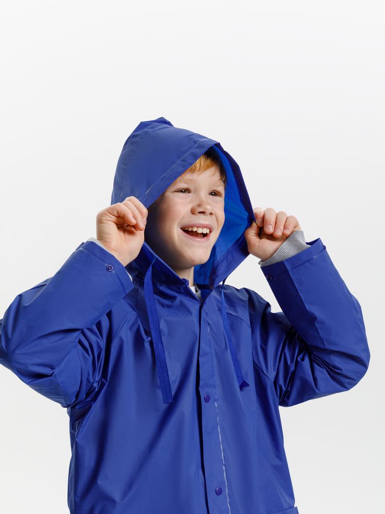 Дождевик детский RainDrop Kids, ярко-синий-5