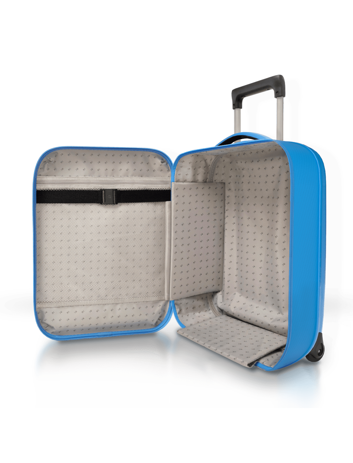 Чемодан складной Rollink Aura 55x40x20 см, 2 колеса, синий-11