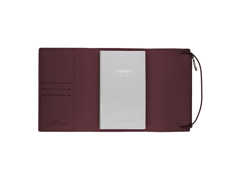 Ежедневник недатированный  А5- Dolce Vita  (бордовый)-3