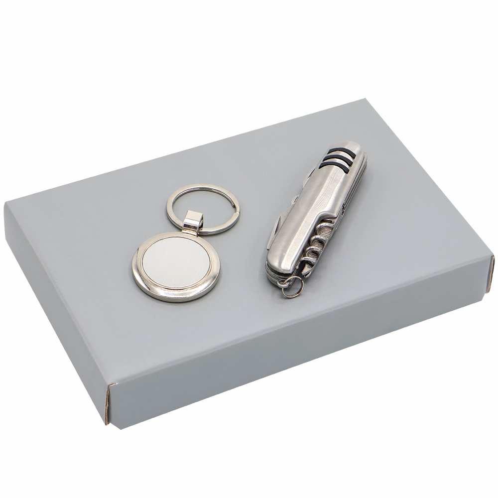 Подарочный набор БАЗИС, Серебристый-0
