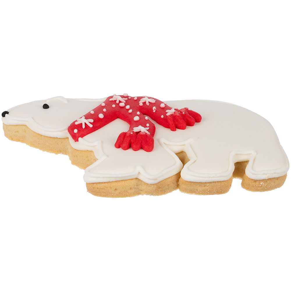 Печенье «Остаемся зимовать», белое с красным-1