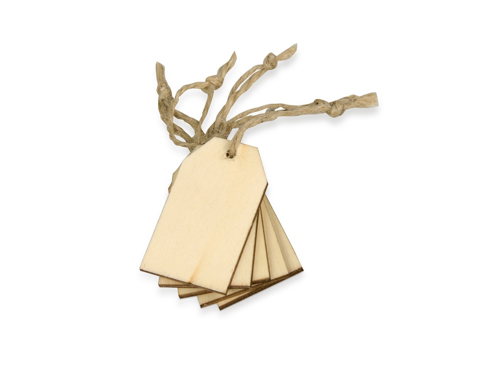 Набор деревянных ярлыков 5*3 см, 6шт-0