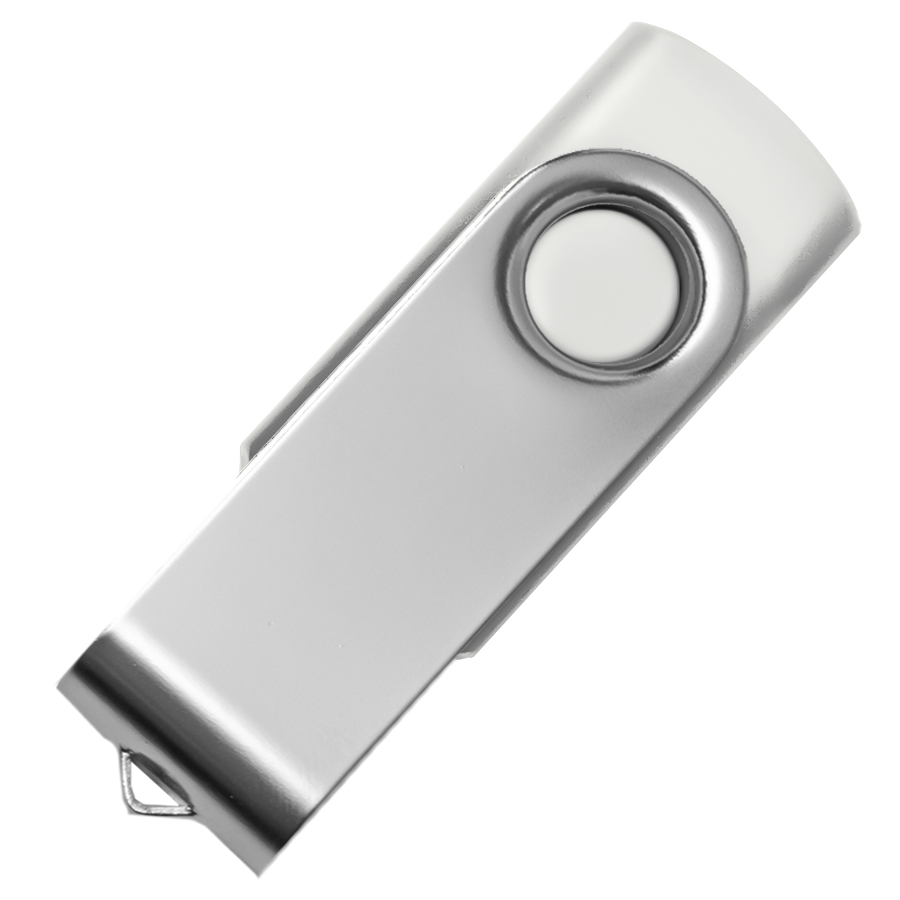 USB flash-карта DOT (8Гб), белый, 5,8х2х1,1см,пластик металл, белый, серебристый-0