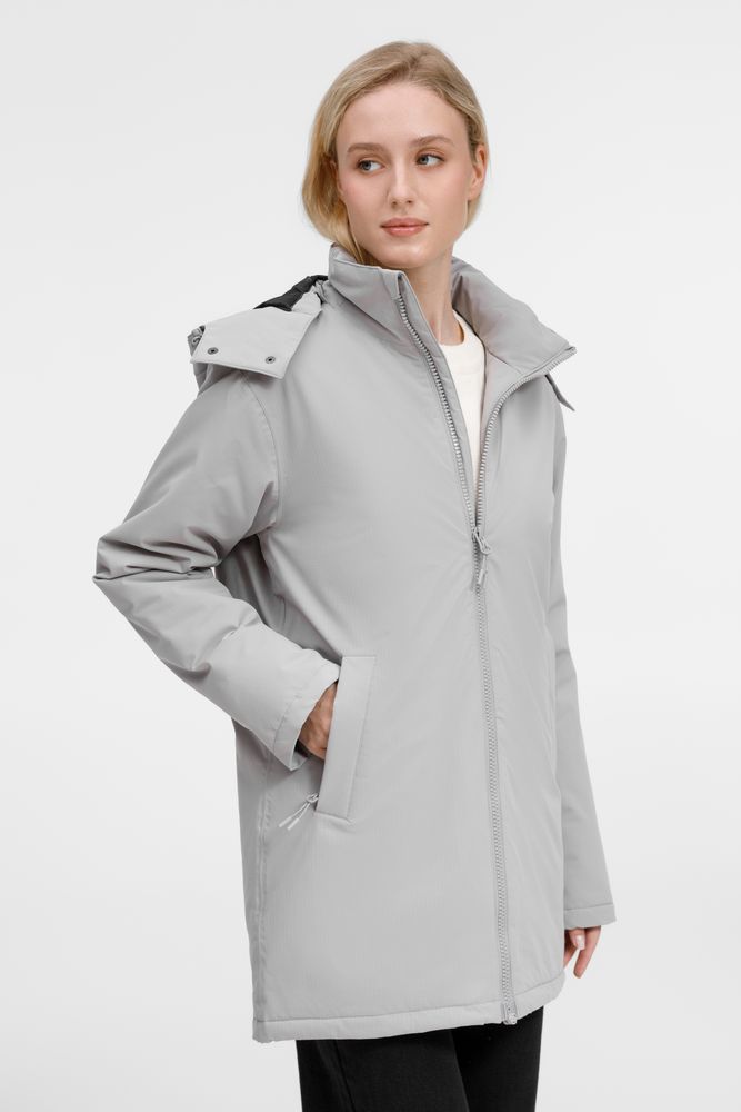 Куртка-парка унисекс Sfera, светло-серая-9