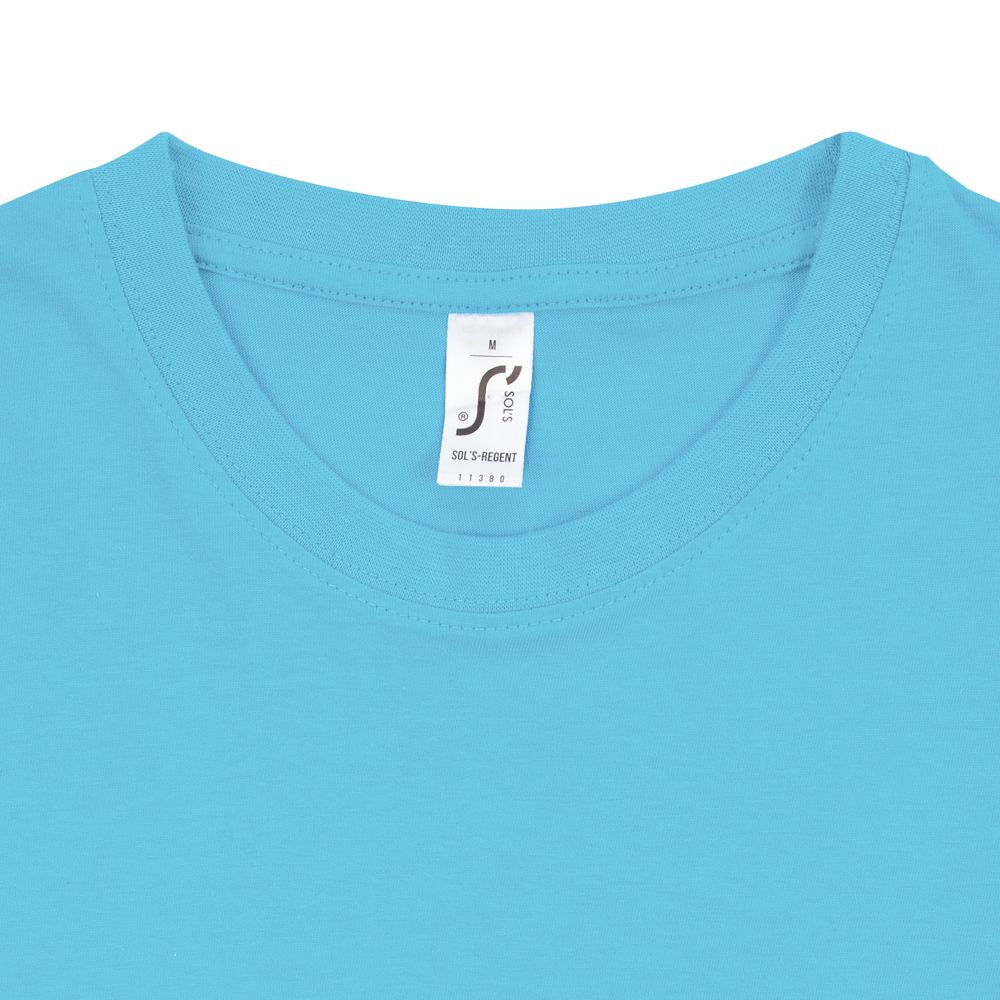 Футболка унисекс Regent 150, бирюзовая-2