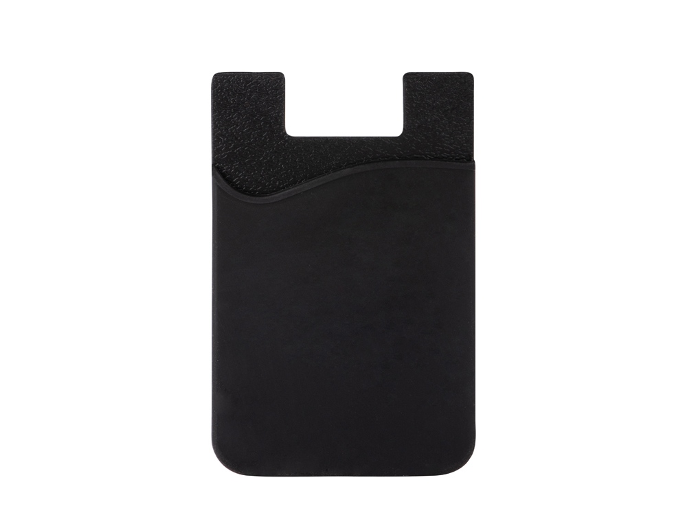 Картхолдер с креплением на телефон Gummy, черный-2