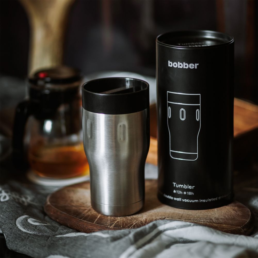 Термостакан Tumbler 350, вакуумный, стальной матовый-2
