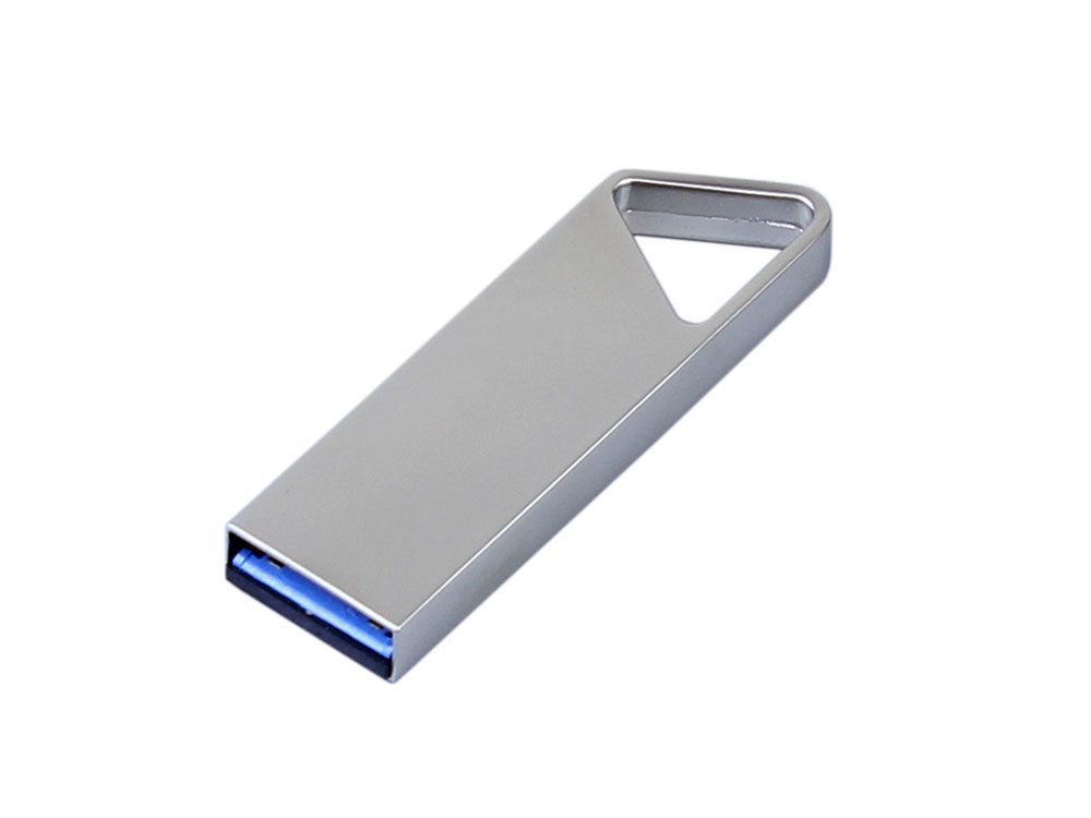USB 3.0-флешка на 16 Гб с мини чипом, компактный дизайн, отверстие треугольной формы для цепочки-1