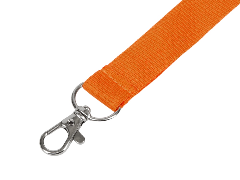 Ланъярд из RPET с карабином, оранжевый-1
