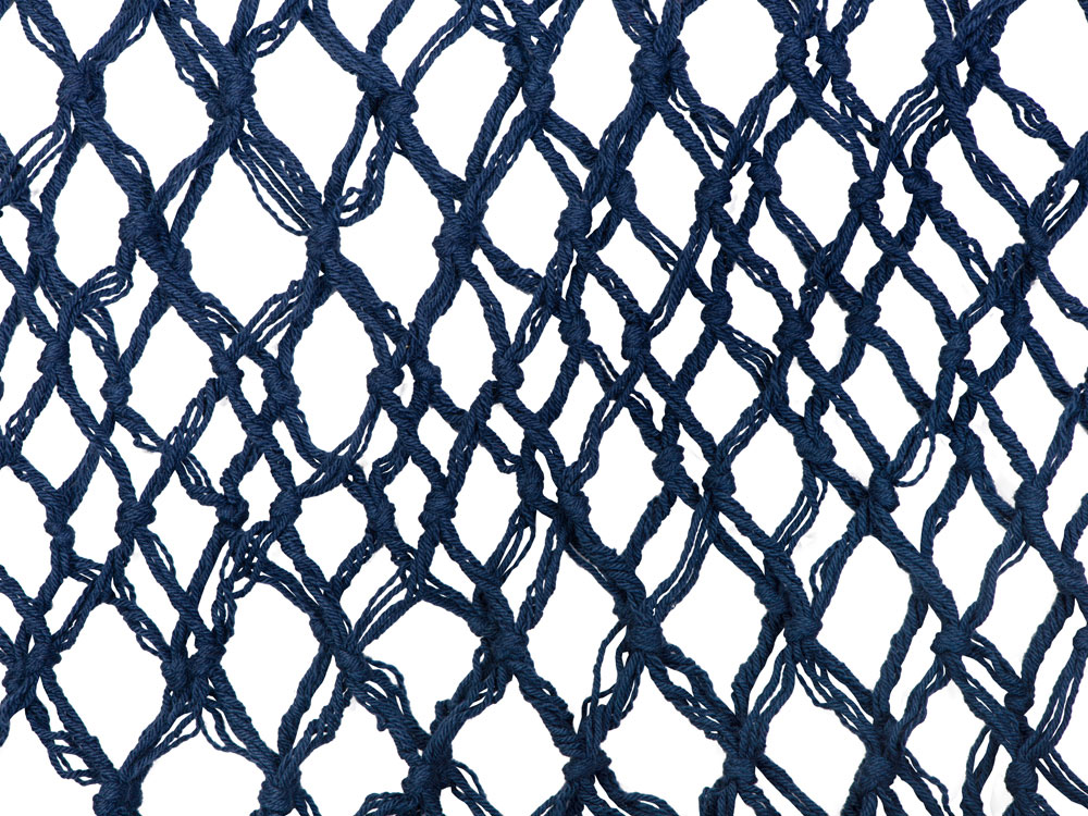 Авоська Dream М old style 15 литров с кожаными ручками, темно-синий-2