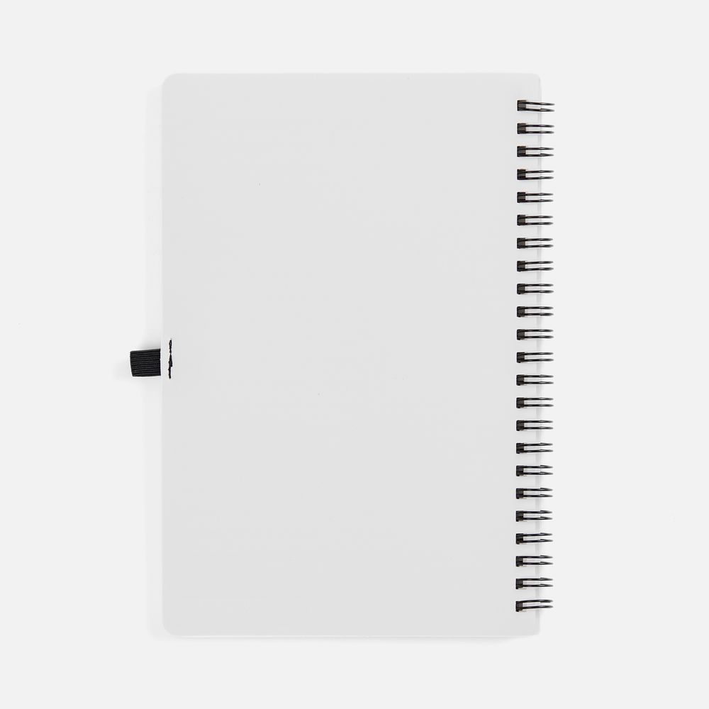 Блокнот на пружине Stone Line, белый-1