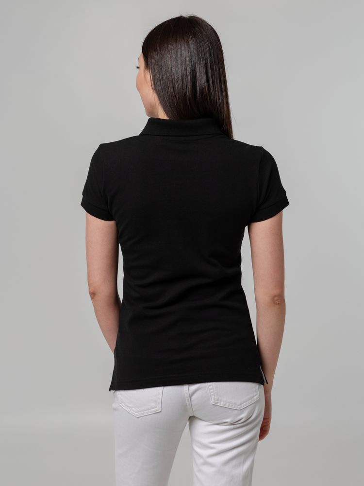 Рубашка поло женская Virma Premium Lady, черная-6