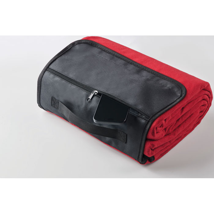 Плед для пикника, красный-3