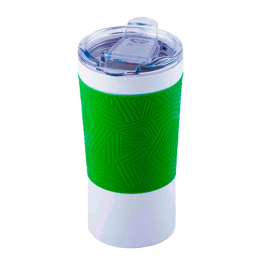 Термокружка вакуумная FUNNY, зеленый-0