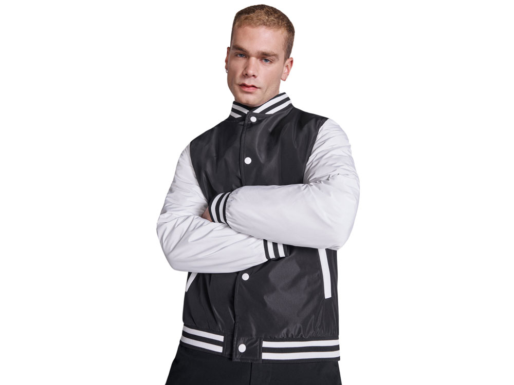 Бомбер утепленный California унисекс, черный/белый-7