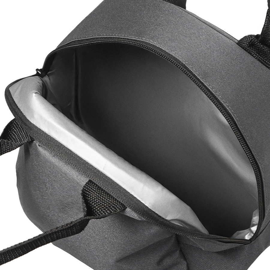 Термосумка "LUNCH", серый, 25 x 21 x 17 см, полиэстер 600D, серый-2