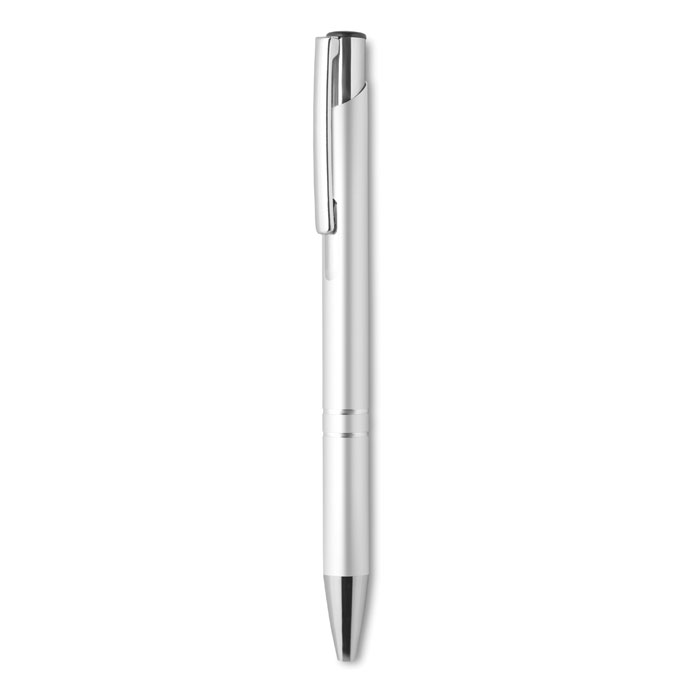 Recycled aluminium ball pen, серебряный-3