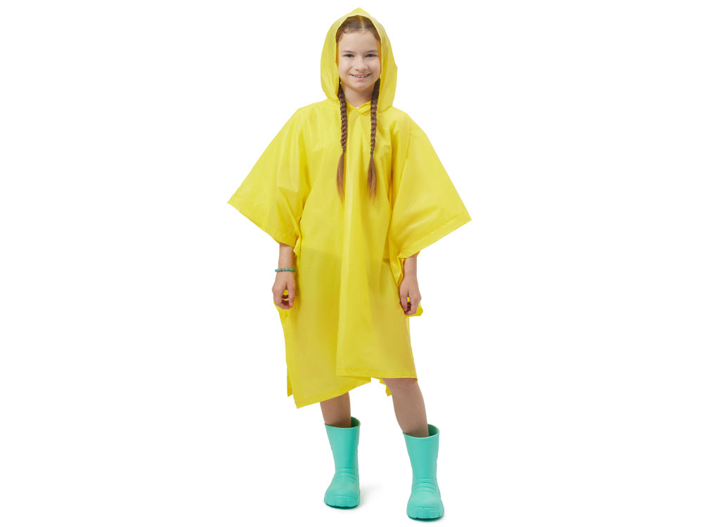 Пончо Hawaii c чехлом детский, желтый-0
