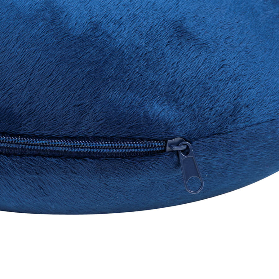 Подушка дорожная  "SOFT"; memory foam, микрофибра синий, синий-2