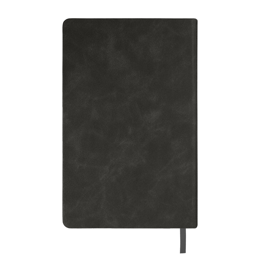 Ежедневник недатированный Muse, темно-серый, А5, с оранжевой декоративной полосой, блок в линейку, темно-серый, оранжевый-2